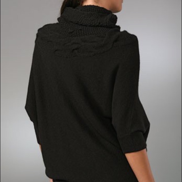 Vince. Cable Knit Yoke Sweater 3/4 Sleeve đź–¤ - Picture 2 of 8